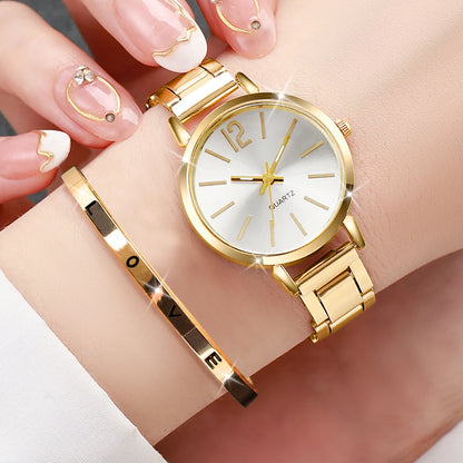 Women's Fashion Watch & Bracelet Set 4PCS